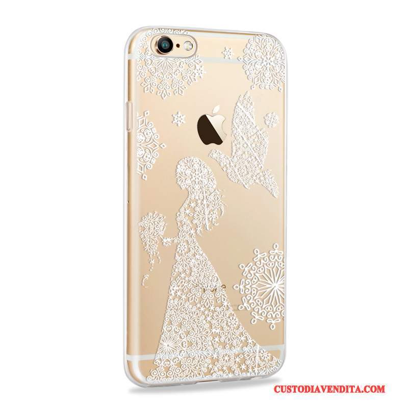 Custodia iPhone 6/6s Silicone Anti-caduta Sottili, Cover iPhone 6/6s Tutto Incluso Morbido