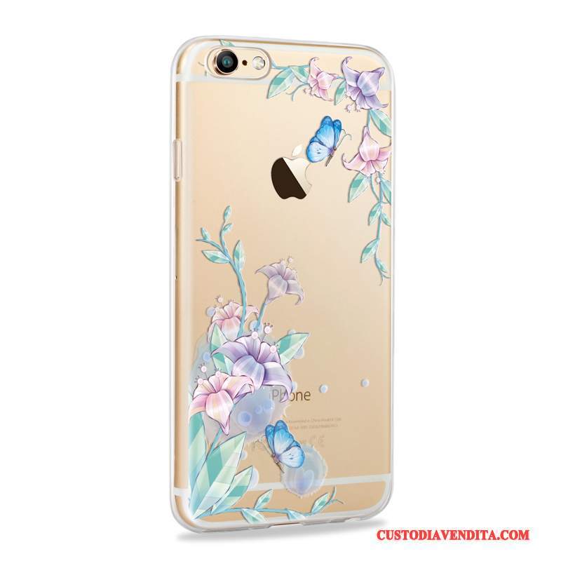 Custodia iPhone 6/6s Silicone Anti-caduta Sottili, Cover iPhone 6/6s Tutto Incluso Morbido