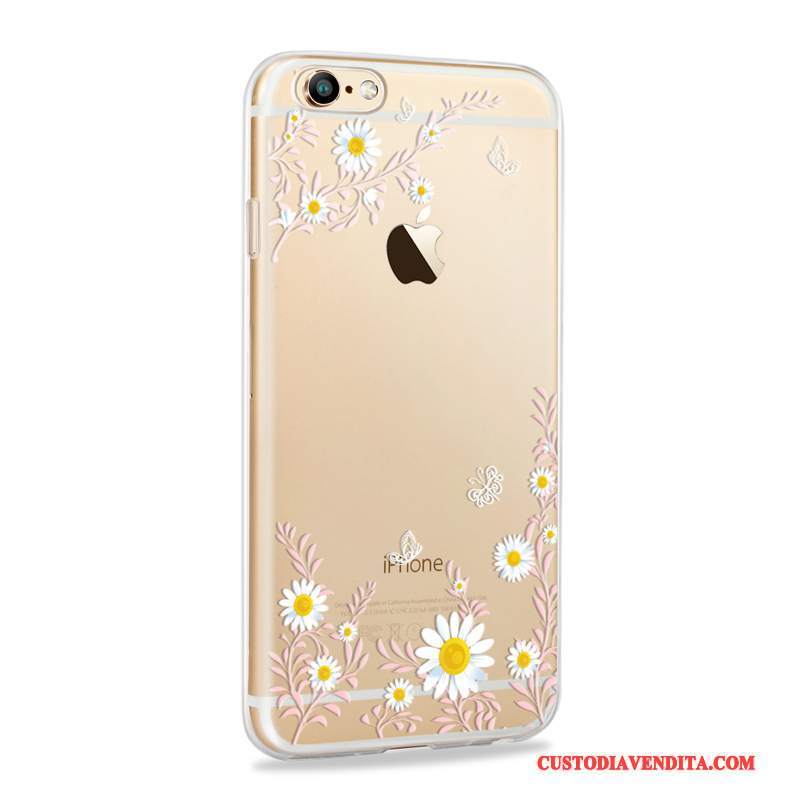 Custodia iPhone 6/6s Silicone Anti-caduta Sottili, Cover iPhone 6/6s Tutto Incluso Morbido