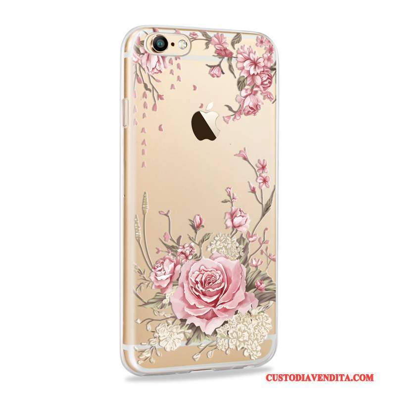 Custodia iPhone 6/6s Silicone Anti-caduta Sottili, Cover iPhone 6/6s Tutto Incluso Morbido