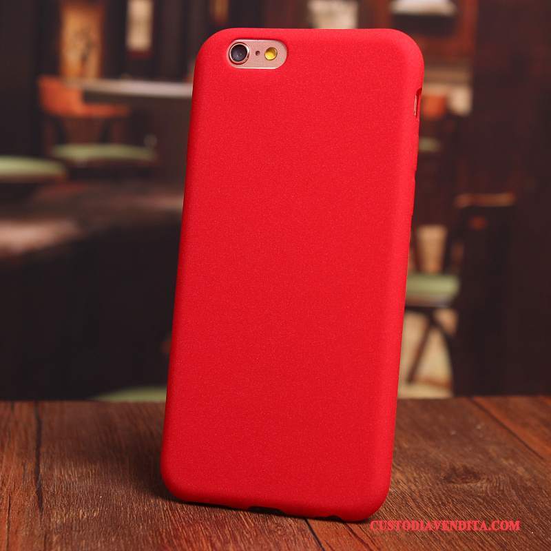 Custodia iPhone 6/6s Silicone Macchiati Blu, Cover iPhone 6/6s Rosso Anti-caduta