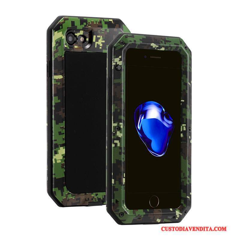 Custodia iPhone 6/6s Silicone Metallo Tutto Incluso, Cover iPhone 6/6s Protezione Telefono Giallo