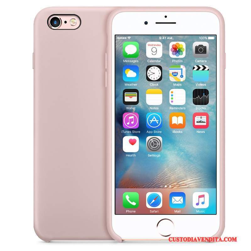 Custodia iPhone 6/6s Silicone Nuovotelefono, Cover iPhone 6/6s Blu Morbido