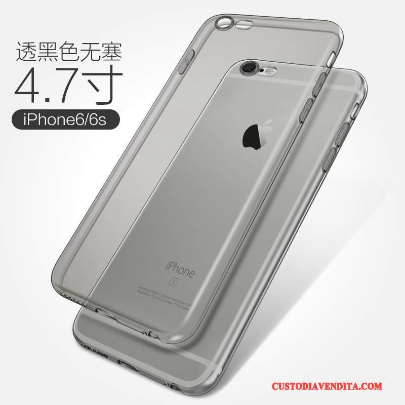 Custodia iPhone 6/6s Silicone Telefono Bianco, Cover iPhone 6/6s Protezione Morbido Anti-caduta