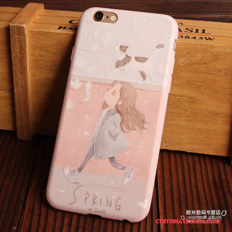 Custodia iPhone 6/6s Silicone Telefono Di Personalità, Cover iPhone 6/6s Cartone Animato Tutto Incluso Fresco