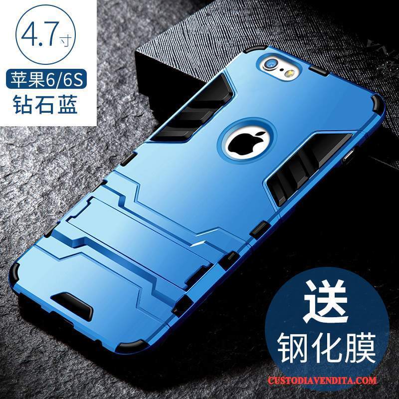 Custodia iPhone 6/6s Silicone Telefono Tendenza, Cover iPhone 6/6s Protezione Argento Pu