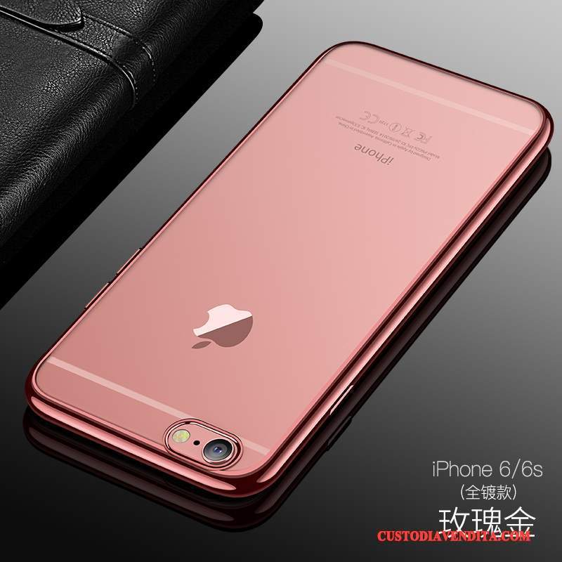 Custodia iPhone 6/6s Silicone Trasparente Tendenza, Cover iPhone 6/6s Nuovo Placcatura