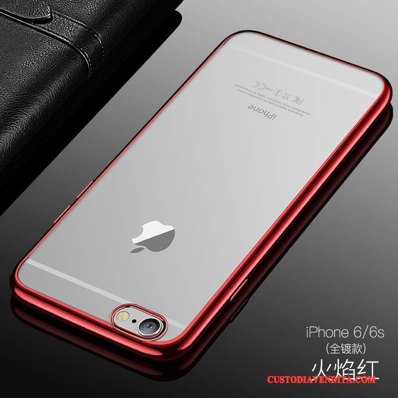 Custodia iPhone 6/6s Silicone Trasparente Tendenza, Cover iPhone 6/6s Nuovo Placcatura