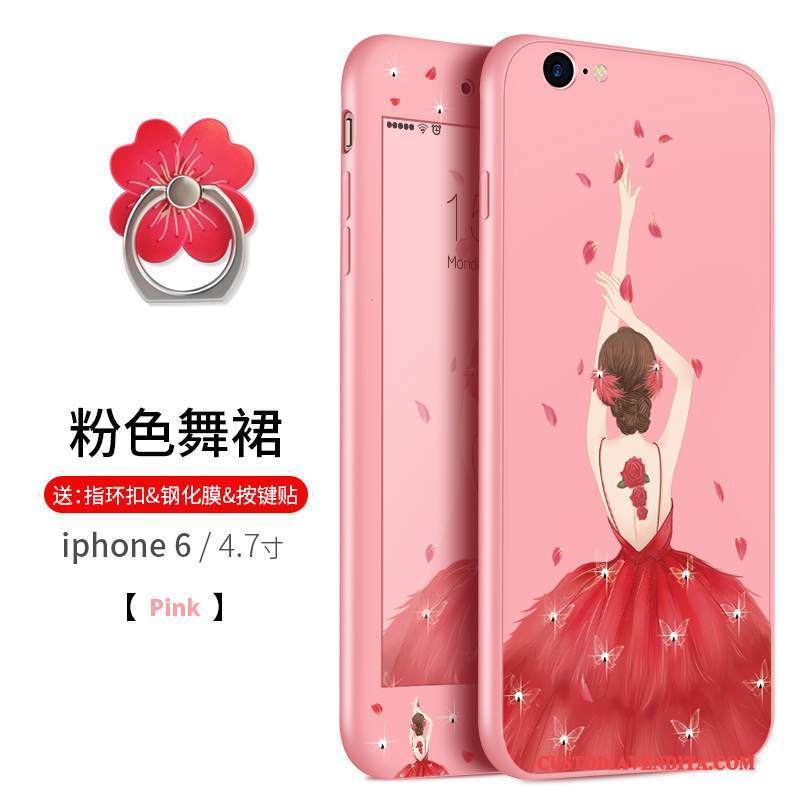 Custodia iPhone 6/6s Silicone Tutto Incluso Grande, Cover iPhone 6/6s Ornamenti Appesitelefono