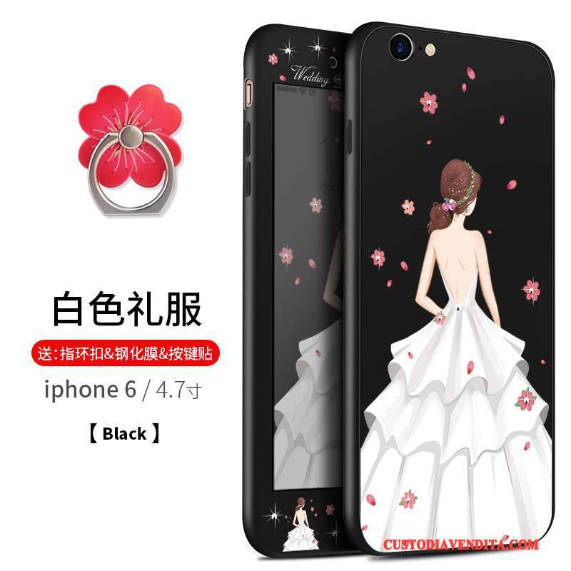 Custodia iPhone 6/6s Silicone Tutto Incluso Grande, Cover iPhone 6/6s Ornamenti Appesitelefono