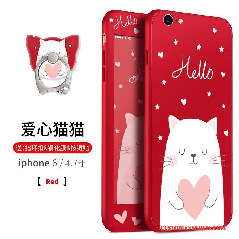 Custodia iPhone 6/6s Silicone Tutto Incluso Grande, Cover iPhone 6/6s Ornamenti Appesitelefono