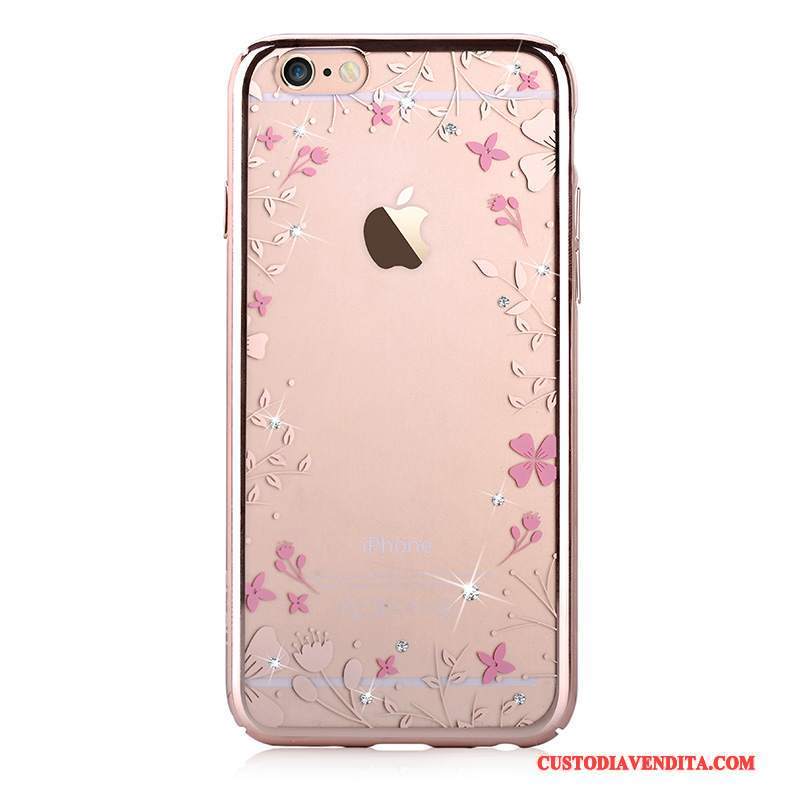 Custodia iPhone 6/6s Strass Telefono Difficile, Cover iPhone 6/6s Protezione Oro Nuovo