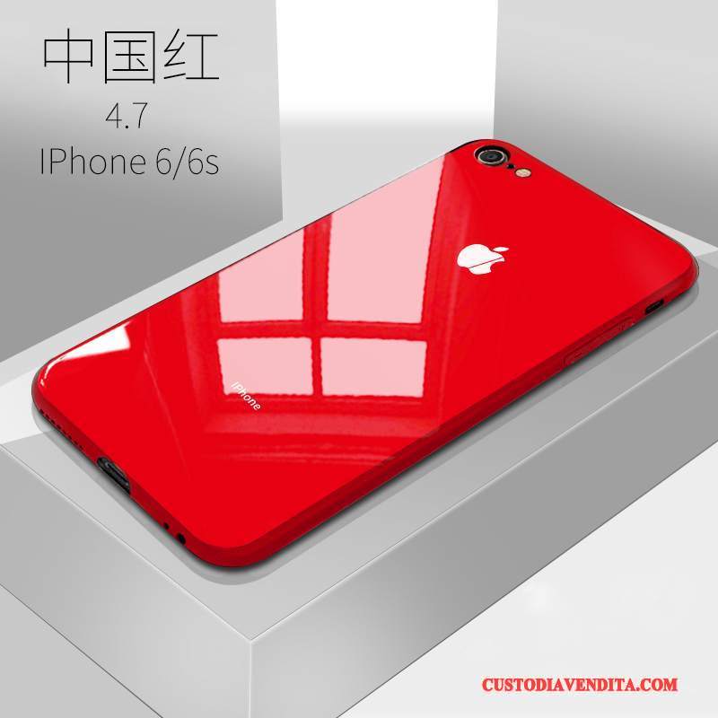 Custodia iPhone 6/6s Vetro Tutto Incluso, Cover iPhone 6/6s Tendenza Rosso