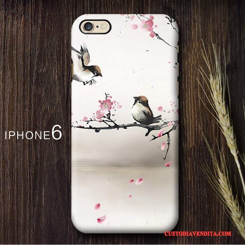 Custodia iPhone 6/6s Vintage Telefono Doppia Gonna, Cover iPhone 6/6s Colore Stile Cinese