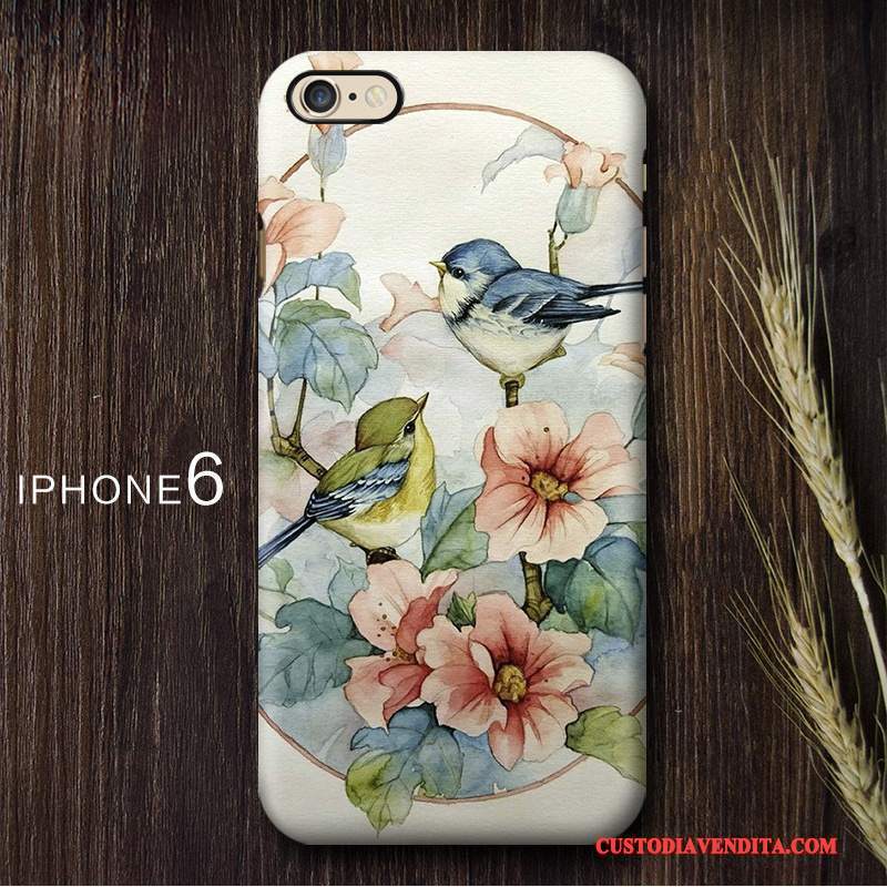 Custodia iPhone 6/6s Vintage Telefono Doppia Gonna, Cover iPhone 6/6s Colore Stile Cinese