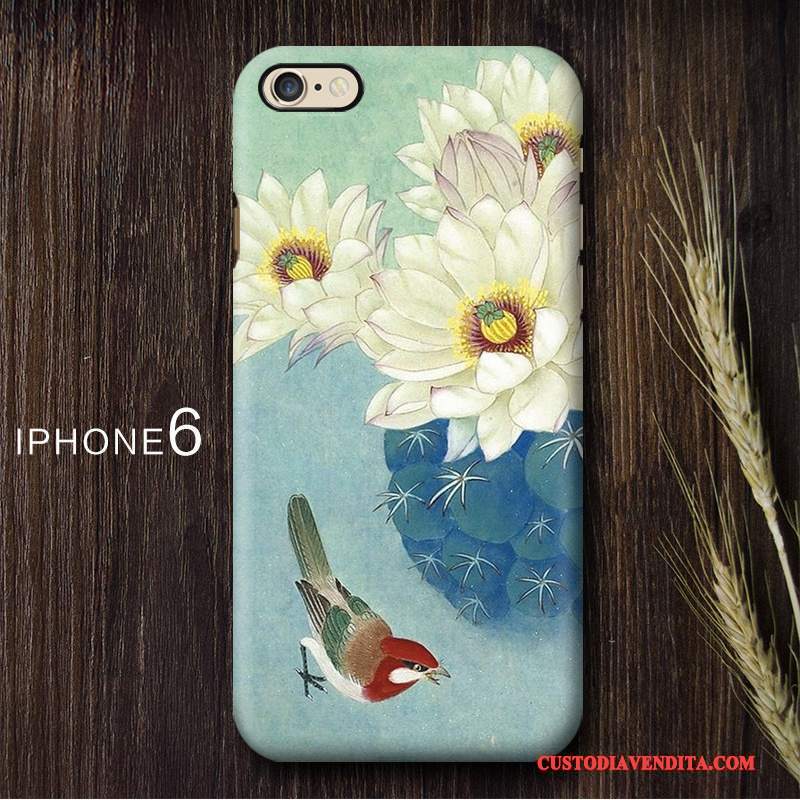 Custodia iPhone 6/6s Vintage Telefono Doppia Gonna, Cover iPhone 6/6s Colore Stile Cinese