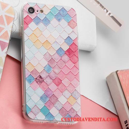 Custodia iPhone 7 Colore Tendenza A Quadri, Cover iPhone 7 Forma Del Diamante Nuovo