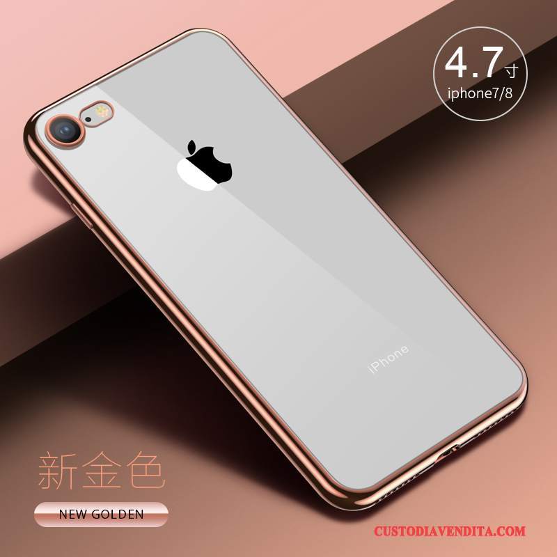 Custodia iPhone 7 Colore Trasparente Tutto Incluso, Cover iPhone 7 Silicone Anti-caduta Morbido