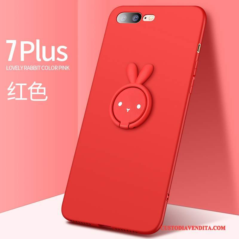 Custodia iPhone 7 Creativo Di Personalitàtelefono, Cover iPhone 7 Silicone Rosso Anti-caduta