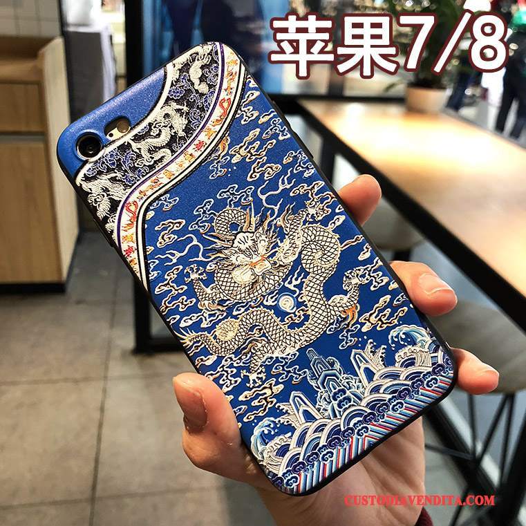 Custodia iPhone 7 Creativo Hemmingtelefono, Cover iPhone 7 Protezione Drago Anti-caduta