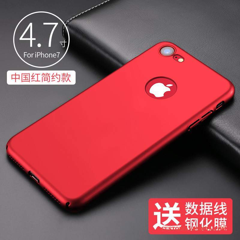 Custodia iPhone 7 Creativo Telefono Supporto, Cover iPhone 7 Protezione Rosso Tendenza