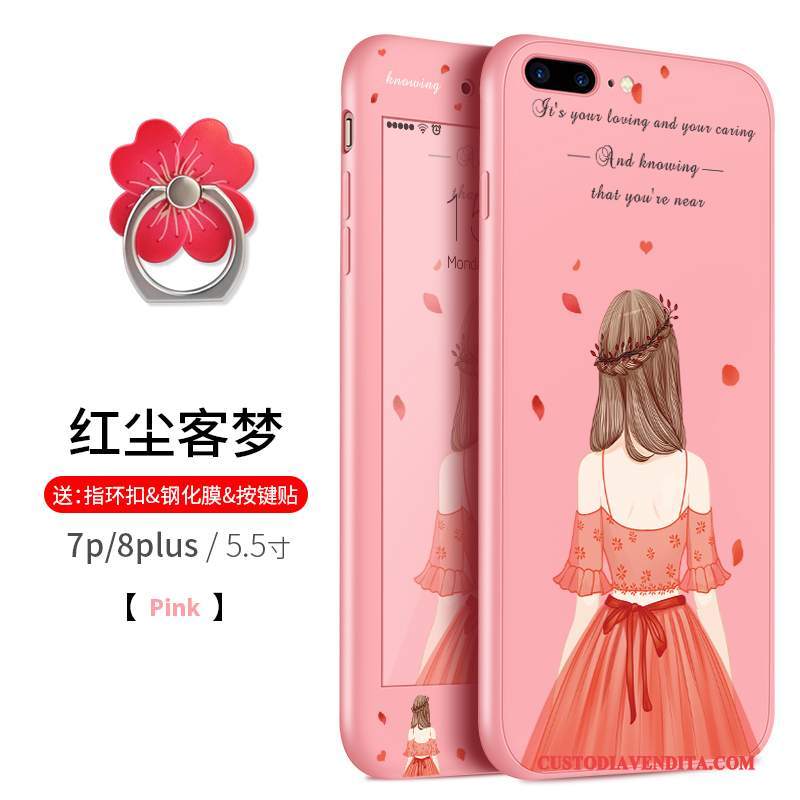 Custodia iPhone 7 Creativo Tutto Incluso Morbido, Cover iPhone 7 Silicone Anti-cadutatelefono