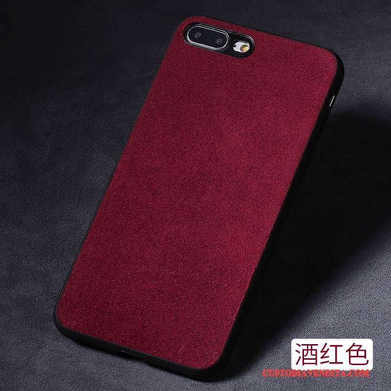 Custodia iPhone 7 Pelle Grigio Anti-caduta, Cover iPhone 7 Creativo Telefono Tutto Incluso