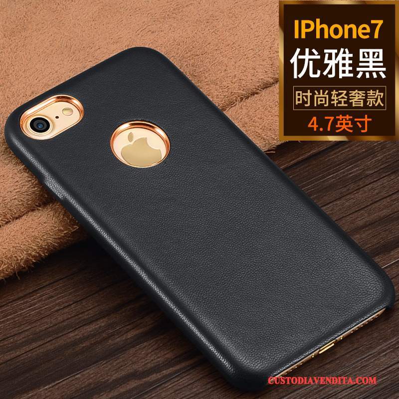 Custodia iPhone 7 Pelle Lusso Di Personalità, Cover iPhone 7 Marchio Di Tendenzatelefono