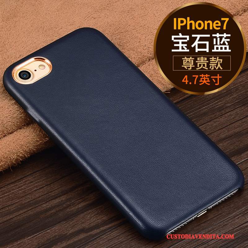 Custodia iPhone 7 Pelle Lusso Di Personalità, Cover iPhone 7 Marchio Di Tendenzatelefono