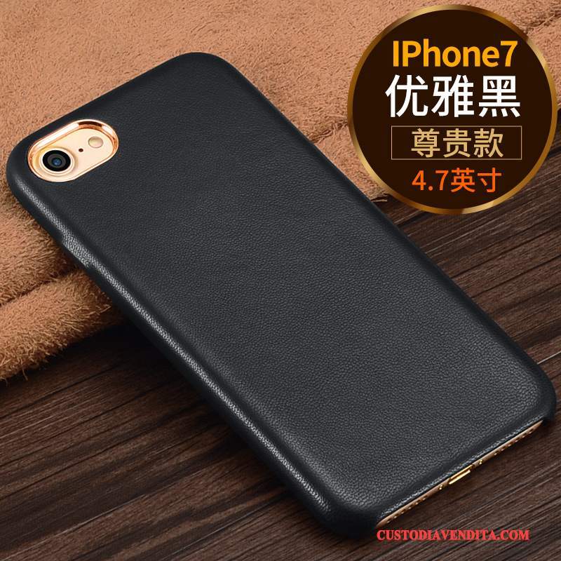 Custodia iPhone 7 Pelle Lusso Di Personalità, Cover iPhone 7 Marchio Di Tendenzatelefono