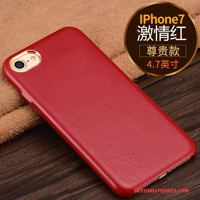 Custodia iPhone 7 Pelle Lusso Di Personalità, Cover iPhone 7 Marchio Di Tendenzatelefono