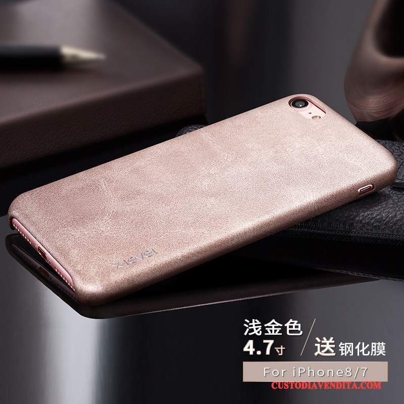 Custodia iPhone 7 Pelle Telefono Anti-caduta, Cover iPhone 7 Protezione Carta