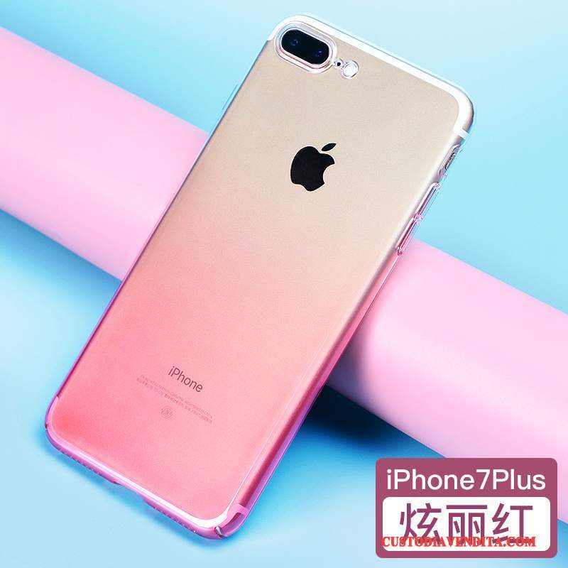 Custodia iPhone 7 Plus Blu Gradiente, Cover iPhone 7 Plus Placcatura Tendenza