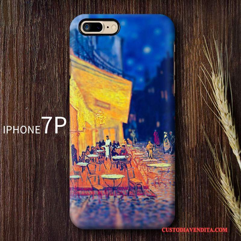 Custodia iPhone 7 Plus Creativo Arte Tendenza, Cover iPhone 7 Plus Di Personalità Blu