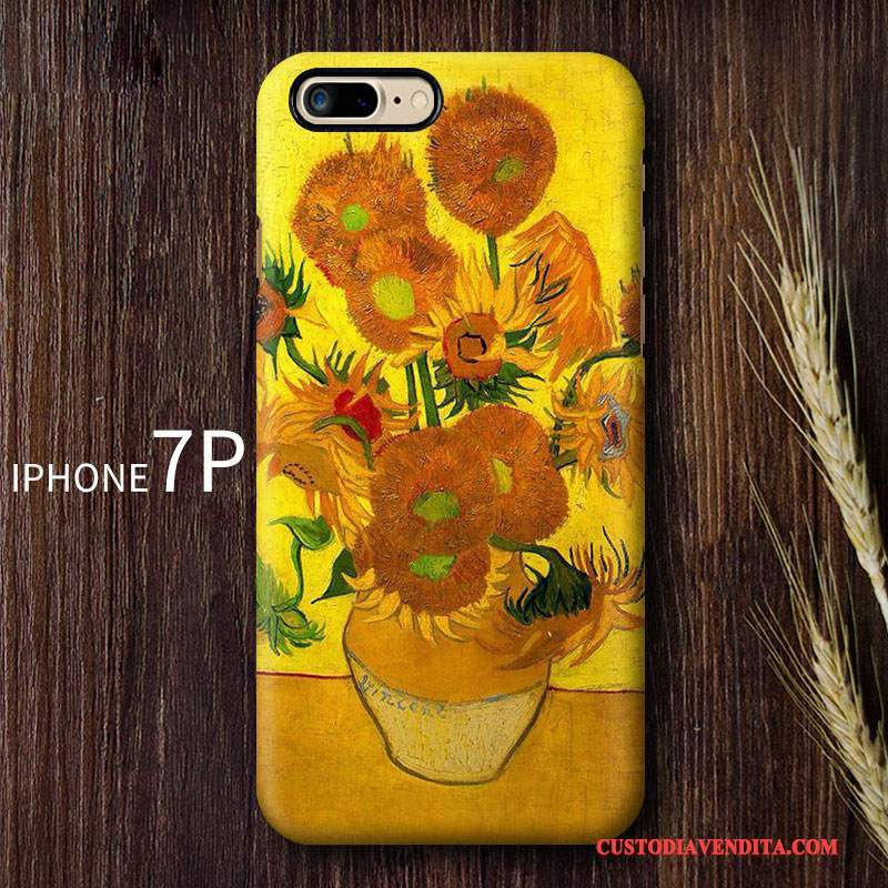 Custodia iPhone 7 Plus Creativo Arte Tendenza, Cover iPhone 7 Plus Di Personalità Blu