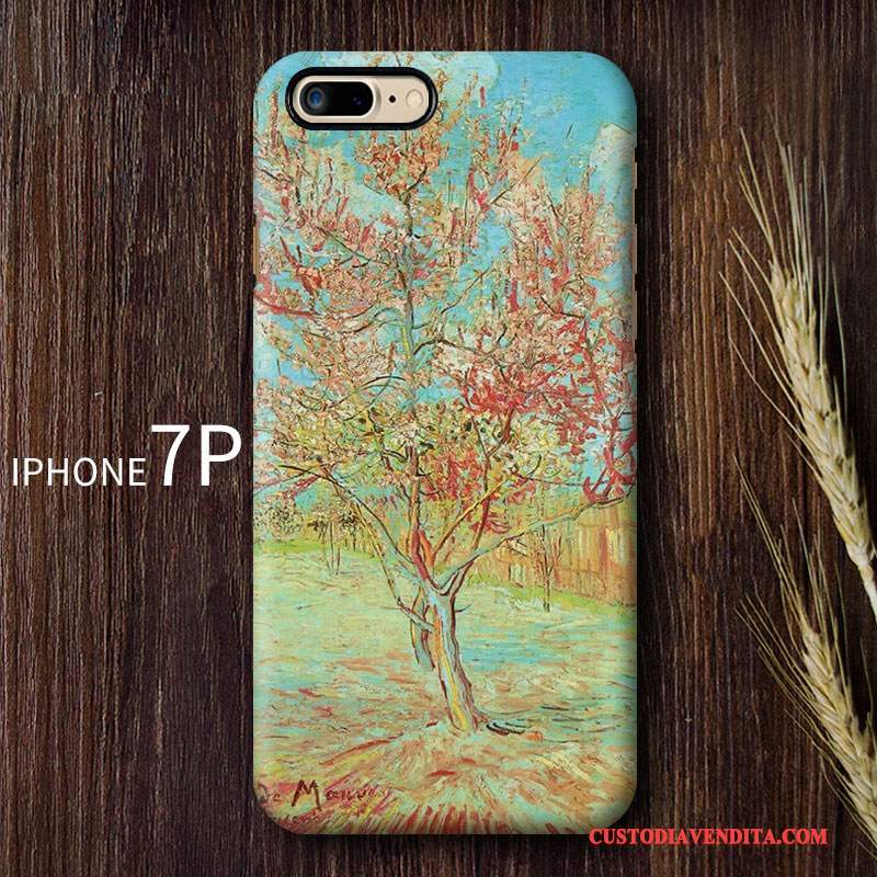 Custodia iPhone 7 Plus Creativo Arte Tendenza, Cover iPhone 7 Plus Di Personalità Blu