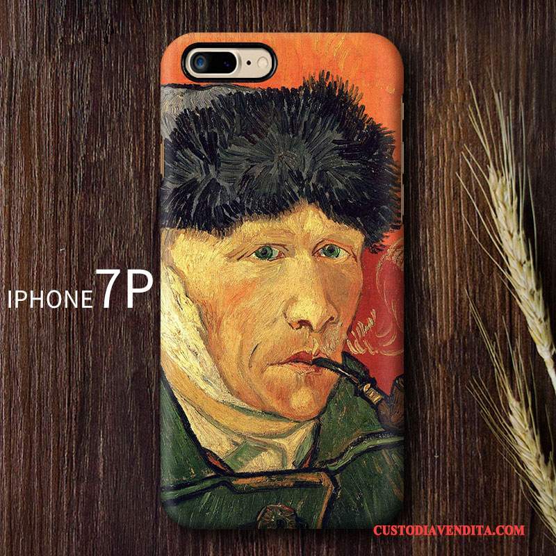 Custodia iPhone 7 Plus Creativo Arte Tendenza, Cover iPhone 7 Plus Di Personalità Blu