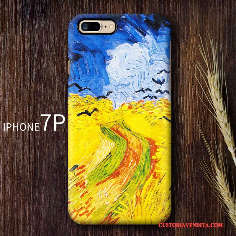 Custodia iPhone 7 Plus Creativo Arte Tendenza, Cover iPhone 7 Plus Di Personalità Blu