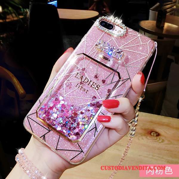 Custodia iPhone 7 Plus Creativo Di Personalità Tendenza, Cover iPhone 7 Plus Strass Telefono Porpora