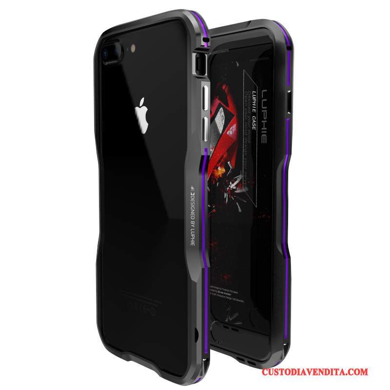 Custodia iPhone 7 Plus Creativo Metallotelefono, Cover iPhone 7 Plus Protezione Tendenza Anti-caduta