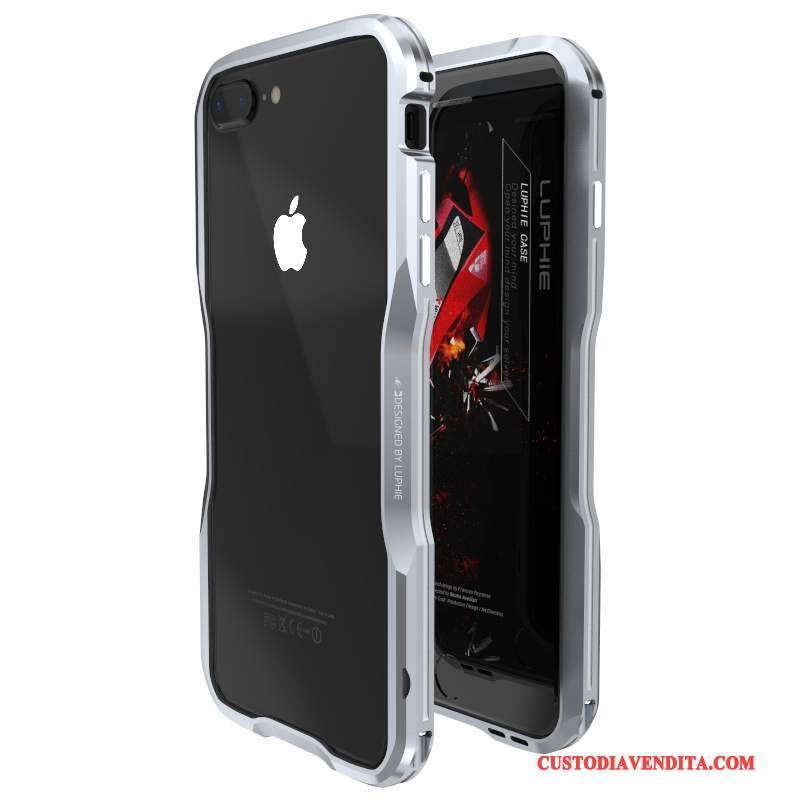 Custodia iPhone 7 Plus Creativo Metallotelefono, Cover iPhone 7 Plus Protezione Tendenza Anti-caduta