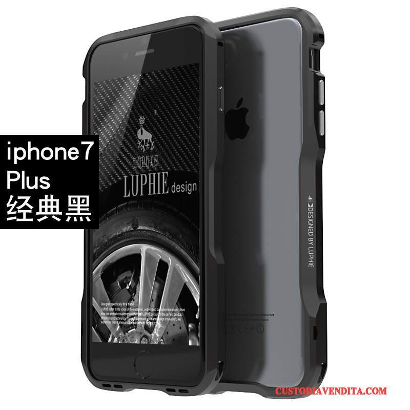 Custodia iPhone 7 Plus Creativo Metallotelefono, Cover iPhone 7 Plus Protezione Tendenza Anti-caduta