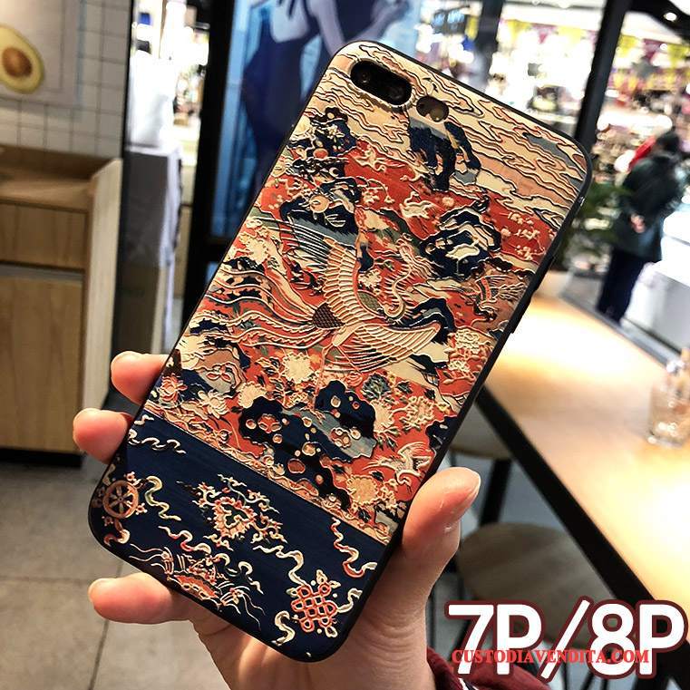 Custodia iPhone 7 Plus Creativo Nuovo Anti-caduta, Cover iPhone 7 Plus Protezione Dragotelefono