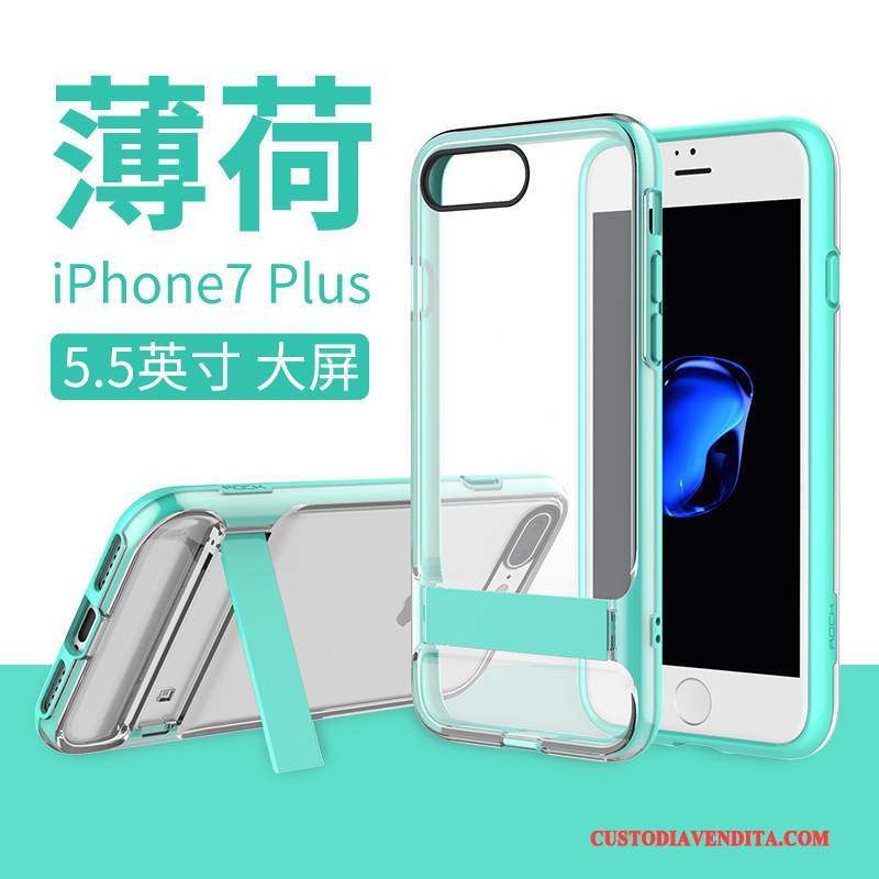 Custodia iPhone 7 Plus Creativo Telefono Anti-caduta, Cover iPhone 7 Plus Silicone Trasparente Semplici