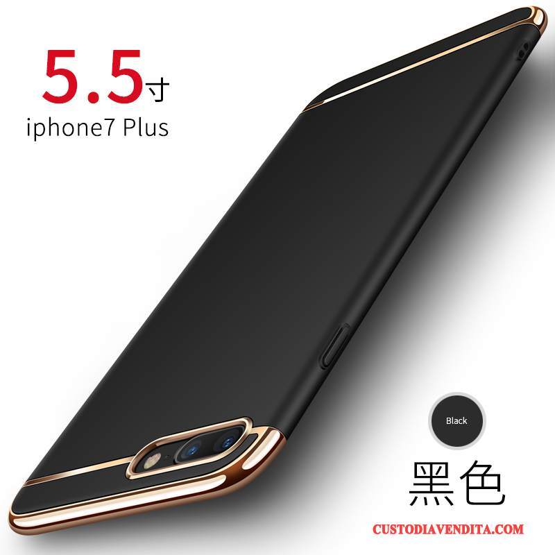 Custodia iPhone 7 Plus Nero Difficile, Cover iPhone 7 Plus Telefono Anti-caduta