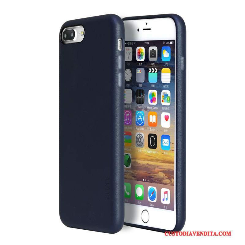 Custodia iPhone 7 Plus Pelle Anti-caduta Marchio Di Tendenza, Cover iPhone 7 Plus Blutelefono