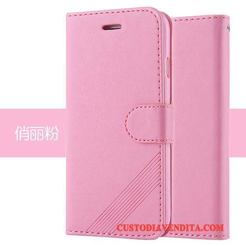 Custodia iPhone 7 Plus Pelle Morbidotelefono, Cover iPhone 7 Plus Protezione Anti-caduta Rosa