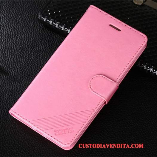 Custodia iPhone 7 Plus Pelle Rosa Carta, Cover iPhone 7 Plus Folio Morbidotelefono