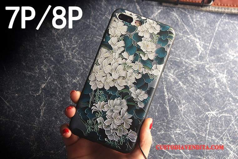 Custodia iPhone 7 Plus Protezione Anti-caduta Verde, Cover iPhone 7 Plus Telefono Tutto Incluso