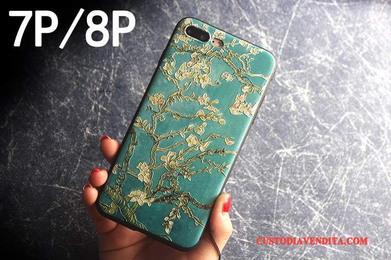 Custodia iPhone 7 Plus Protezione Anti-caduta Verde, Cover iPhone 7 Plus Telefono Tutto Incluso